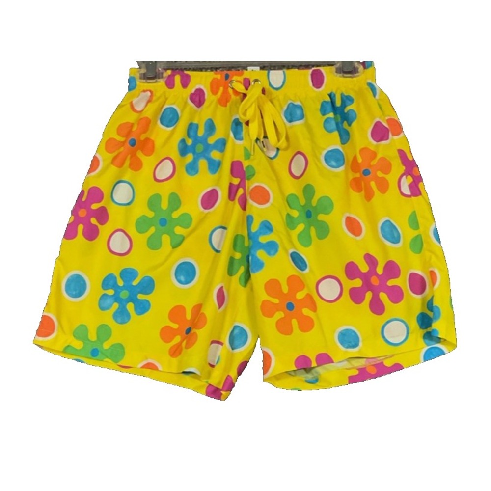 MOSCHINO Swim Shorts Mens  Summer Beach Yellow Size XS 26W